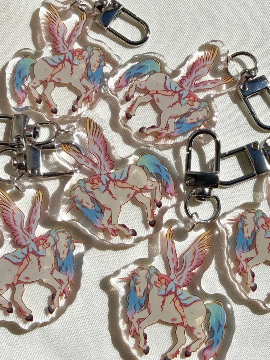 Porte-clé en acrylique - Licorne