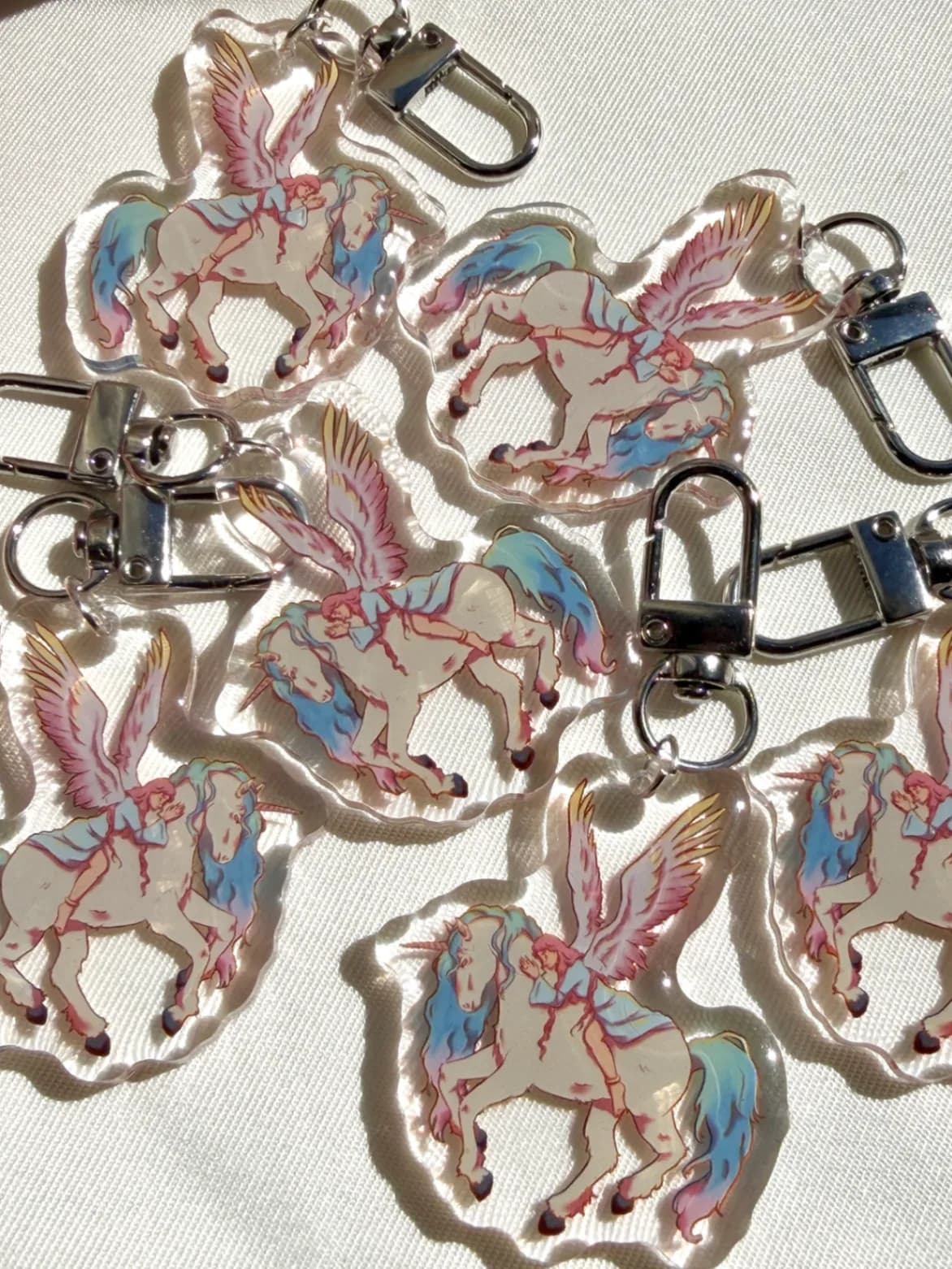 Porte-clé en acrylique - Licorne